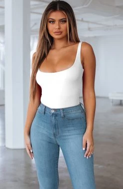 F.I SALE Amaya Bodysuit-White