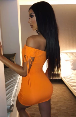 F.I CLOTHING Samantha Mini Dress - Orange