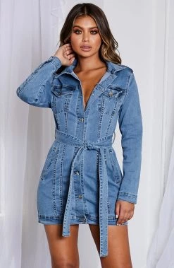 Z.Y Kaiya Dress - Blue Denim BACK IN
