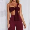 C.F Sets Elle Top - Burgundy