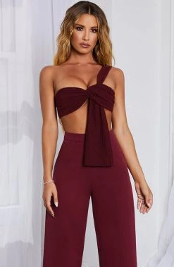 C.F Sets Elle Top - Burgundy