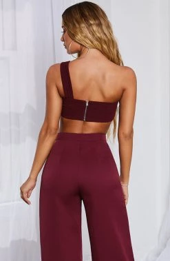 C.F Sets Elle Top - Burgundy