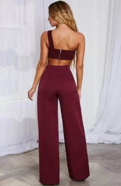 C.F Sets Elle Top - Burgundy
