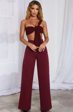 C.F Sets Elle Top - Burgundy