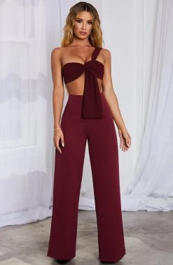 F.I Vivian Pants - Burgundy BACK IN