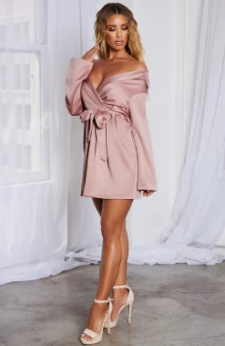 S.D NEW ARRIVALS Kassiana Mini Dress - Dusty Pink