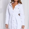 Z.Y Kaiya Jacket Dress - White Denim