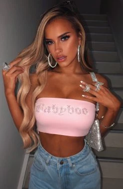 Z.Y Lailani Diamante Bandeau - Pink NEW ARRIVALS