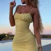 M.T BACK IN Lara Mini Dress - Lemon