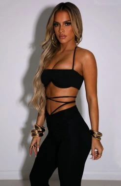 L.F Layla Crop - Black NEW ARRIVALS