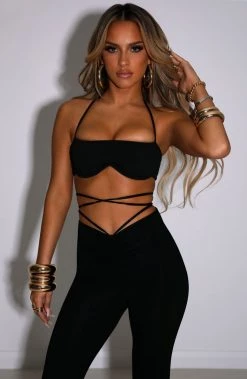 L.F Layla Crop - Black NEW ARRIVALS