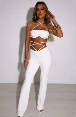 R.F NEW ARRIVALS Scarlet Pants - White