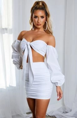 S.D Leah Crop - White NEW ARRIVALS