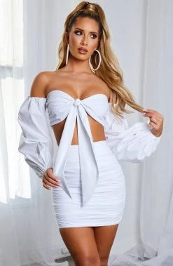 S.D Leah Crop - White NEW ARRIVALS