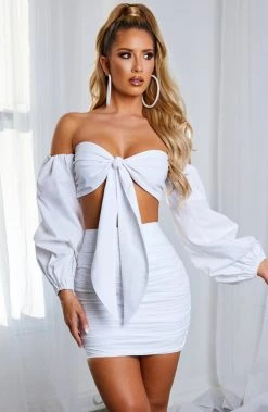 S.D Leah Crop - White NEW ARRIVALS