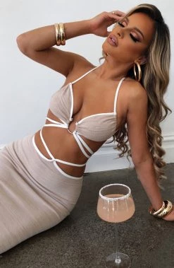 T.T NEW ARRIVALS Lelita Top - Beige