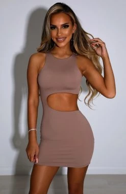 L.F Lexus Mini Dress - Mocha