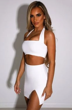 C.F NEW ARRIVALS Livia Mini Skirt - White