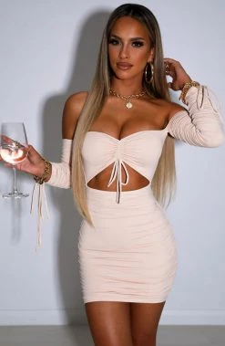 L.F Liza Mini Dress - Nude NEW ARRIVALS