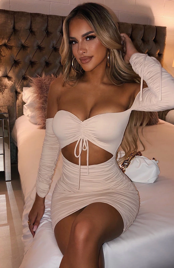 L.F Liza Mini Dress - Nude NEW ARRIVALS