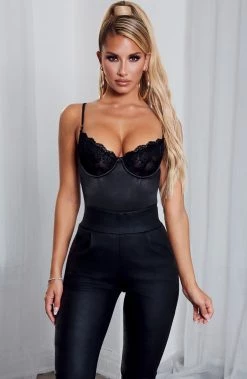 S.D NEW ARRIVALS Lucia Bodysuit - Black
