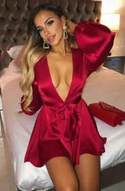 L.F NEW ARRIVALS Luna Playsuit - Red