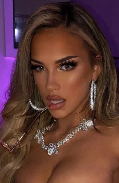 L.F NEW ARRIVALS Arriella Butterfly Necklace - Silver