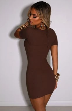 L.F Lyra Mini Dress - Chocolate NEW ARRIVALS
