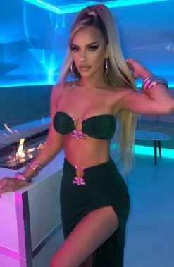 L.F NEW ARRIVALS Malia Bandeau - Emerald