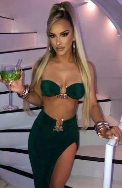 L.F NEW ARRIVALS Malia Bandeau - Emerald