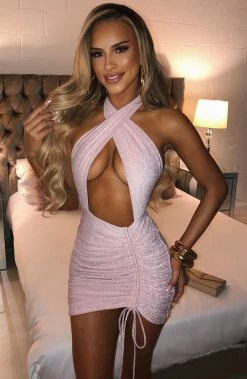 L.F NEW ARRIVALS Margarita Mini Dress - Pink Sparkle