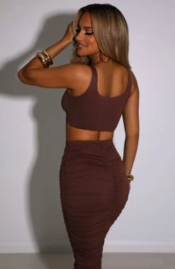 L.F Marina Crop - Chocolate NEW ARRIVALS