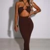 B.D Marta Maxi Dress - Chocolate