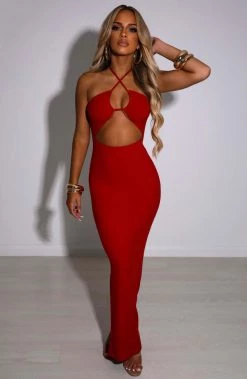 B.D Marta Maxi Dress - Red NEW ARRIVALS