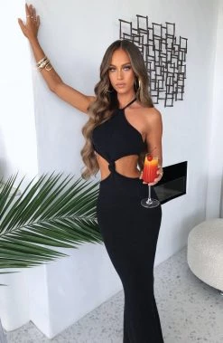 T.T Martini Maxi Dress - Black NEW ARRIVALS