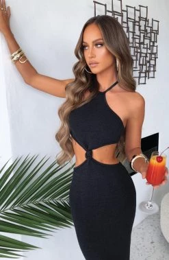 T.T Martini Maxi Dress - Black NEW ARRIVALS