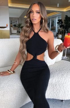 T.T Martini Maxi Dress - Black NEW ARRIVALS