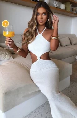 T.T Martini Maxi Dress - White