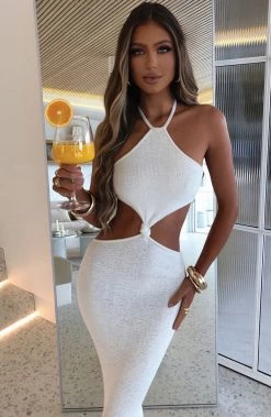 T.T Martini Maxi Dress - White