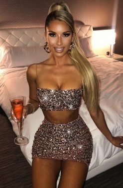 C.F Mellissa Top - Bronze Sequin NEW ARRIVALS