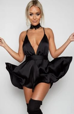 Babyboo Fashion Unconditional Love Playsuit - Black