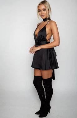 Babyboo Fashion Unconditional Love Playsuit - Black