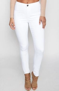 Vendor-unknown Glued Up Skinny Jeans - White