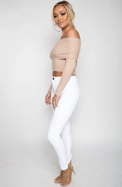 Vendor-unknown Glued Up Skinny Jeans - White