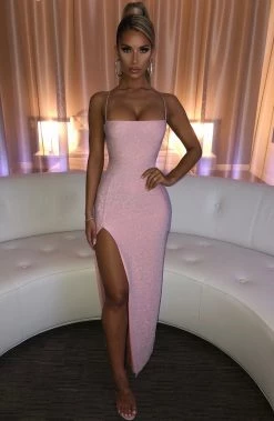 L.F Miley Maxi Dress - Pink Sparkle