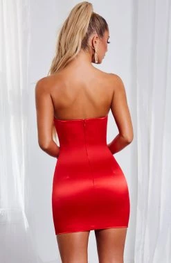 C.F Nataliah Mini Dress - Red NEW ARRIVALS