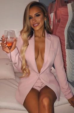 S.D NEW ARRIVALS Natasha Jacket - Baby Pink