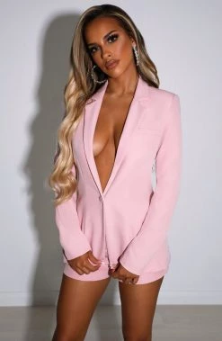 S.D NEW ARRIVALS Natasha Jacket - Baby Pink