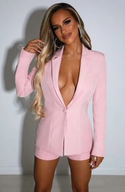 S.D NEW ARRIVALS Natasha Jacket - Baby Pink