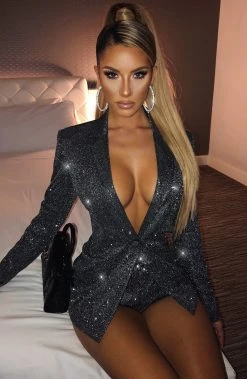 S.D Natasha Jacket - Black Sparkle NEW ARRIVALS